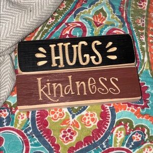 Black and Brown Wooden Signs